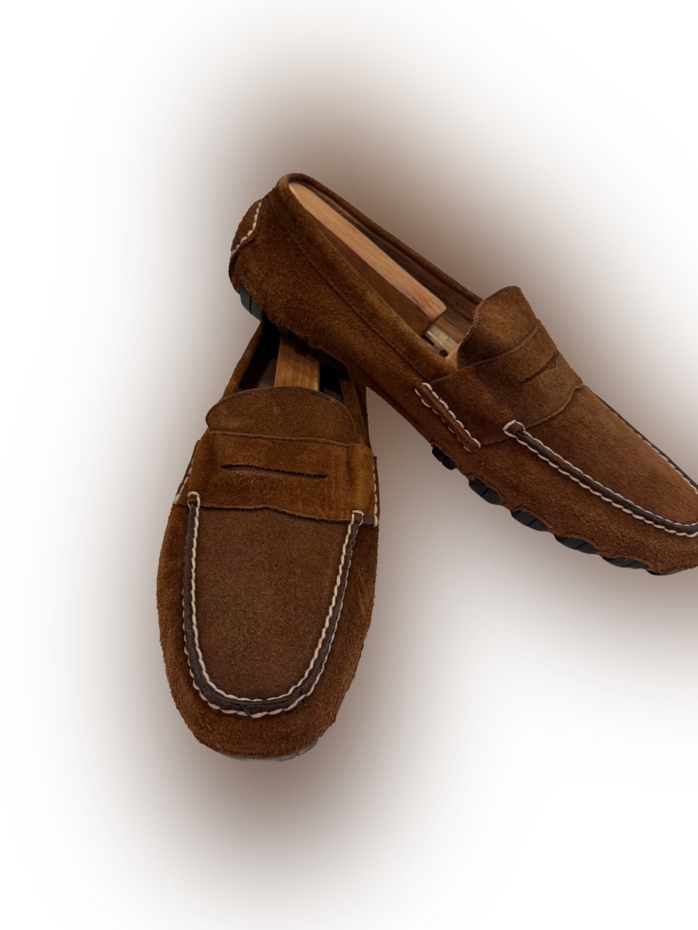 Polo Ralph Lauren Men’s Brown Suede Penny / Driving Loafers Sz 9 NEW!